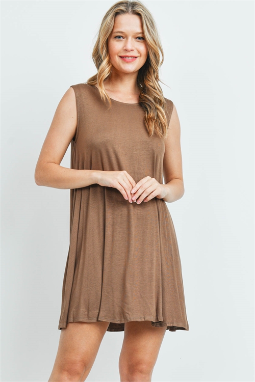 C92-A-2-D8192 COFFEE DRESS 2-2-2