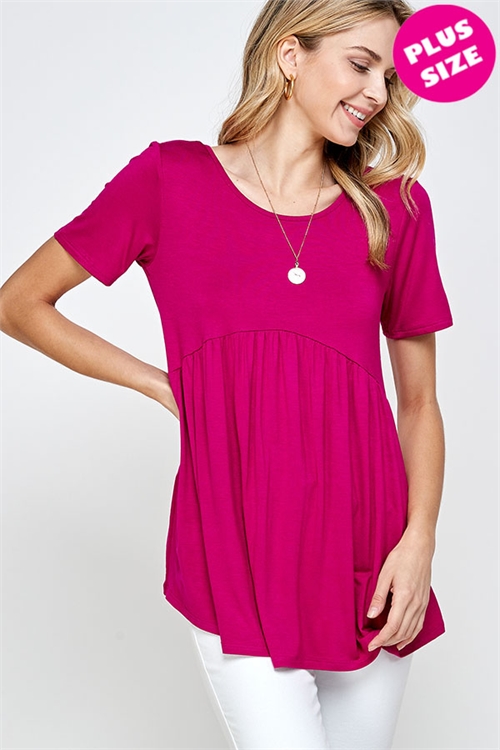 C70-A-1-WT2405X FUCHSIA PLUS SIZE TOP 2-2-2