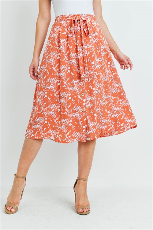 S4-2-2-S2606 DUSTY RUST SKIRT 2-2-2