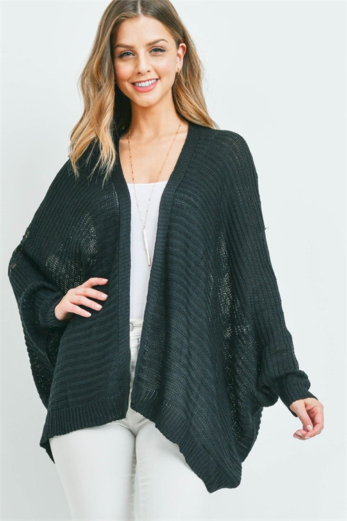 S10-9-2-C1746 BLACK CARDIGAN 3-3