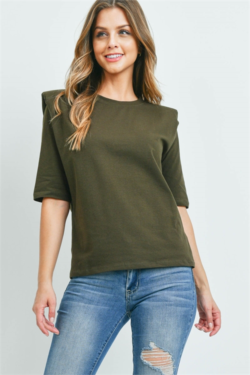 C20-B-3-WT2366 DARK OLIVE TOP 2-2-2