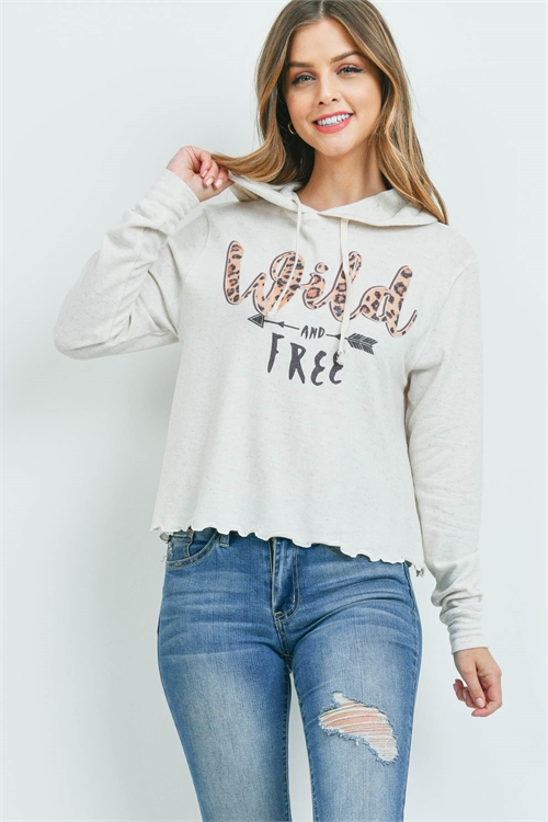 S11-11-1-T512 BEIGE "WILD AND FREE" PRIT TOP 1-1-1-1-1