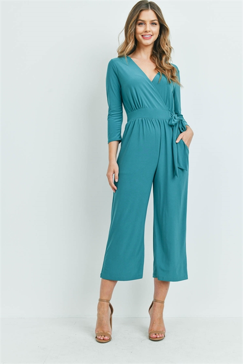 S14-9-1-J3064 TEAL JUMPSUIT 3-2