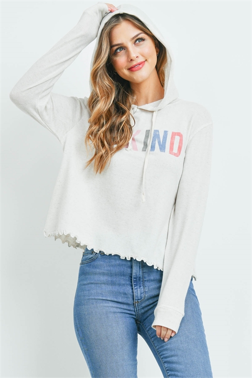 S10-6-2-T512 IVORY "BE KIND" PRINT TOP 1-1-1-1-1