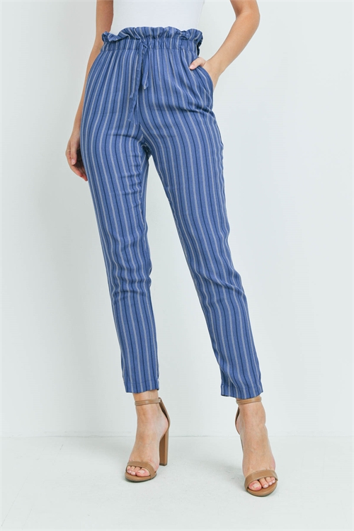 C70-A-1-P10639 INDIGO STRIPES PANTS 2-2