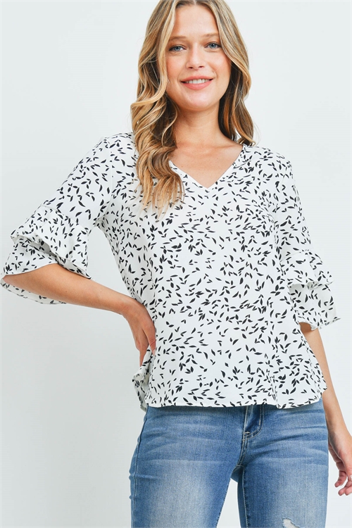 C54-A-1-WT2308 IVORY BLACK TOP 2-2-2