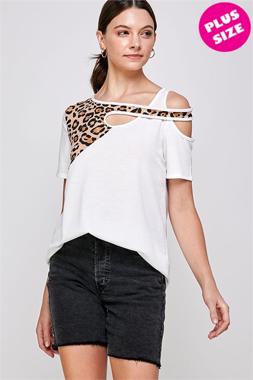 C70-A-1-WT2425X WHITE PLUS SIZE TOP 2-2-2 (NOW $4.25 ONLY!)