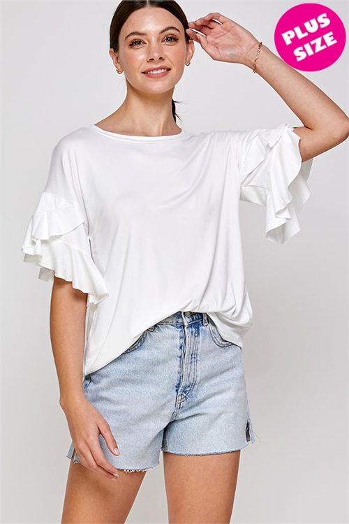 C24-A-1-WT6226X WHITE PLUS SIZE TOP 2-2-2