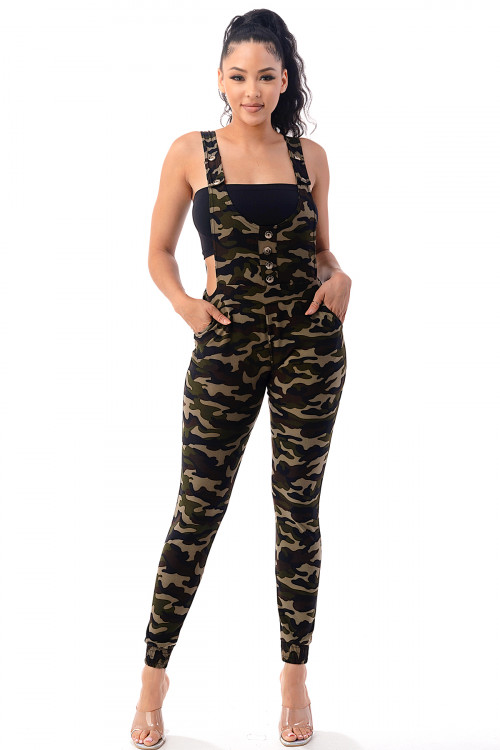 S16-6-3-J1012 GREEN CAMOUFLAGE JUMPSUIT 6-6