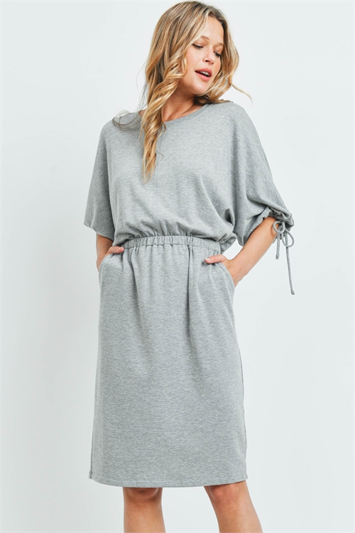 S12-6-3-D9427 HEATHER GRAY DRESS 2-2-2