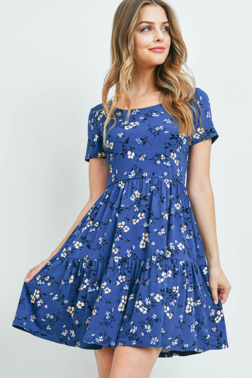 S13-11-3-D16940 NAVY FLORAL DRESS 2-2-2