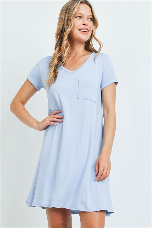 C52-A-2-AD4525-S DUSTY BLUE DRESS 2-2-2