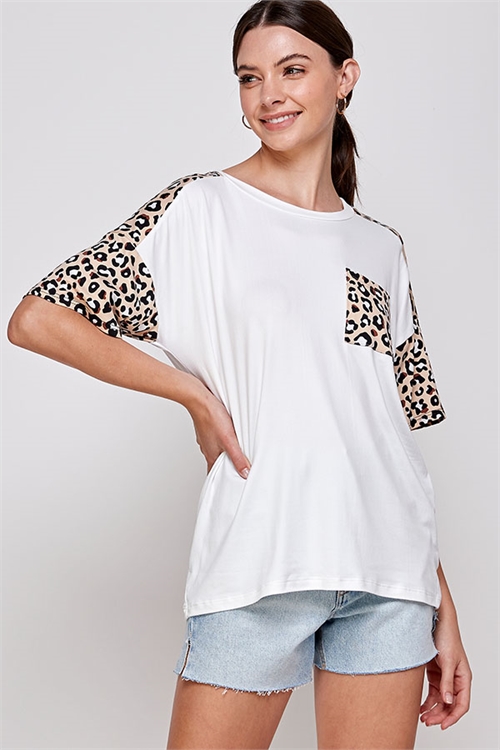 C86-A-2-WT6414 IVORY LEOPARD TOP 2-2-2