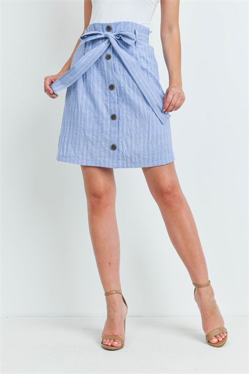 C40-A-3-S20597 DENIM STRIPES SKIRT 2-2-2