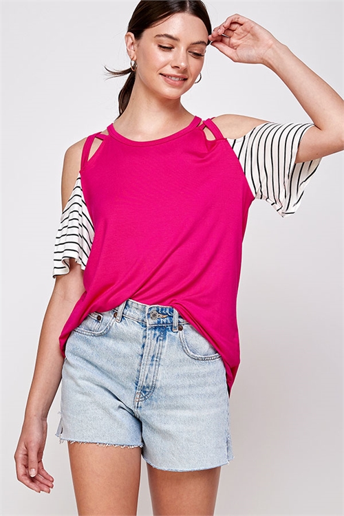 C26-A-3-WT6225C FUCHSIA TOP 2-2-2 (NOW $ 3.25 ONLY!)