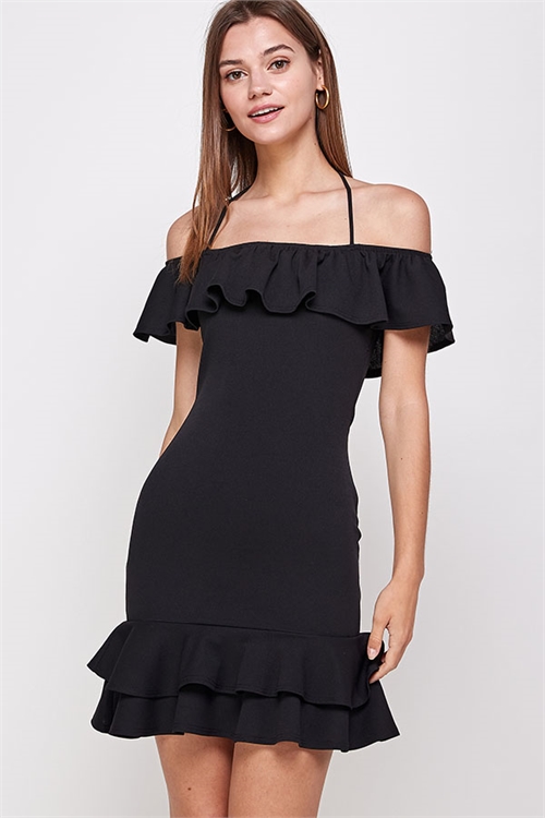 C18-A-2-WD1114 BLACK DRESS 2-2-2