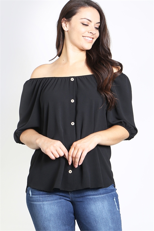 C18-A-1-AD4550X BLACK PLUS SIZE TOP 2-2-2