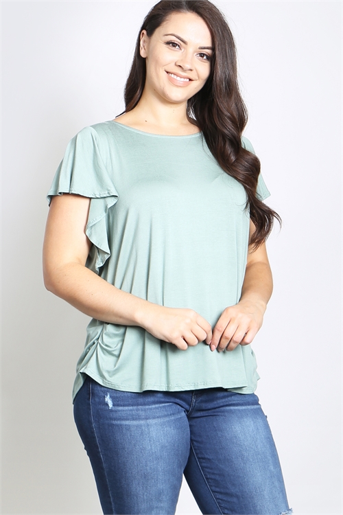 C26-A-1-AD4560X SAGE PLUS SIZE TOP 2-2-2