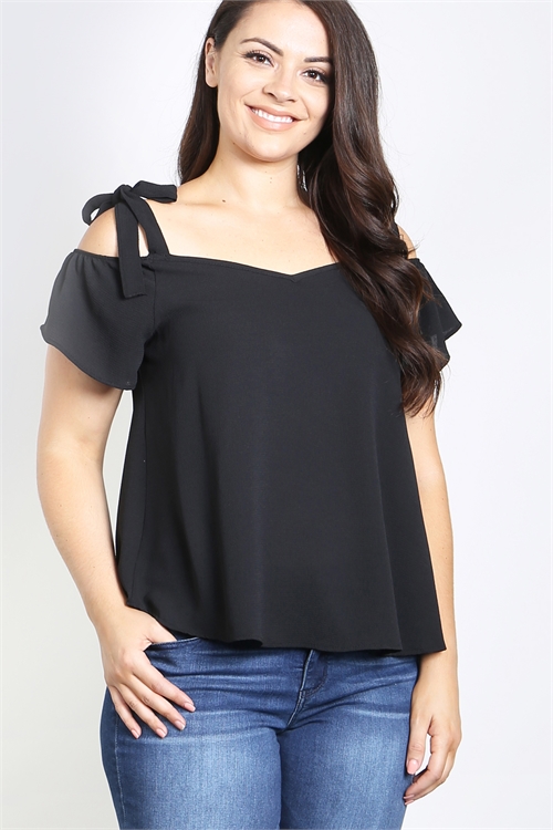 C12-A-1-AD4590X BLACK PLUS SIZE TOP 2-2-2