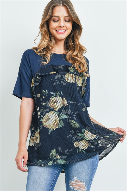 S13-7-1-T3131 NAVY TOP 2-2-2