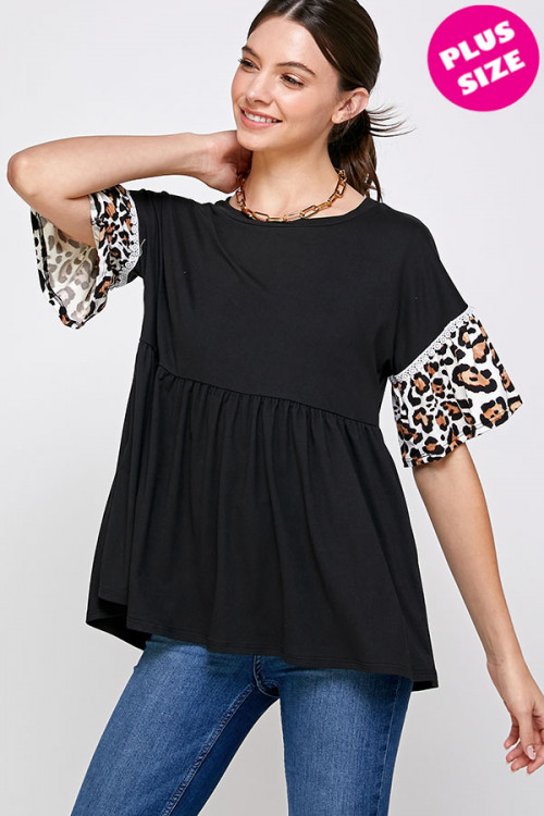 C32-A-1-WT2420X BLACK PLUS SIZE TOP 2-2-2