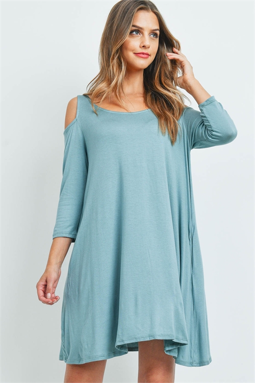 C82-A-3-D3008 DUSTY SEAFOAM DRESS 2-2-2