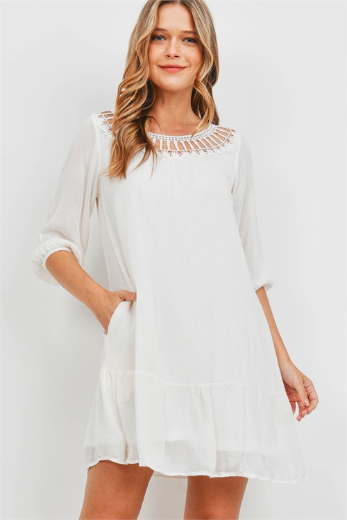 S13-5-1-D41434 OFF WHITE DRESS 2-2-2