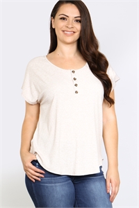 S10-14-2-T1200X OATMEAL PLUS SIZE TOP 2-1-2