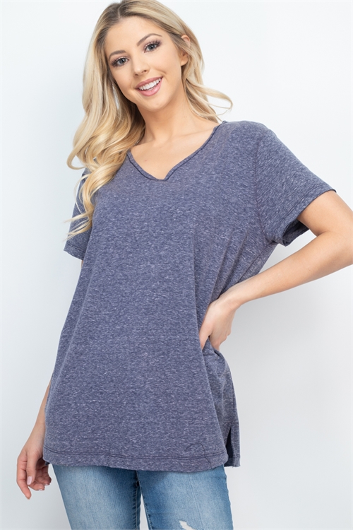 C34-A-3-T7391 NAVY TOP 2-2-2