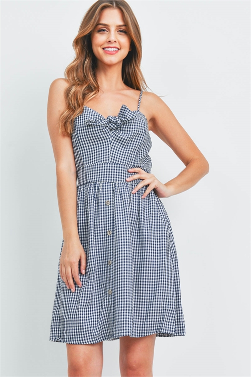 C76-A-1-D51039-CK385 NAVY CHECKERED DRESS 3-3