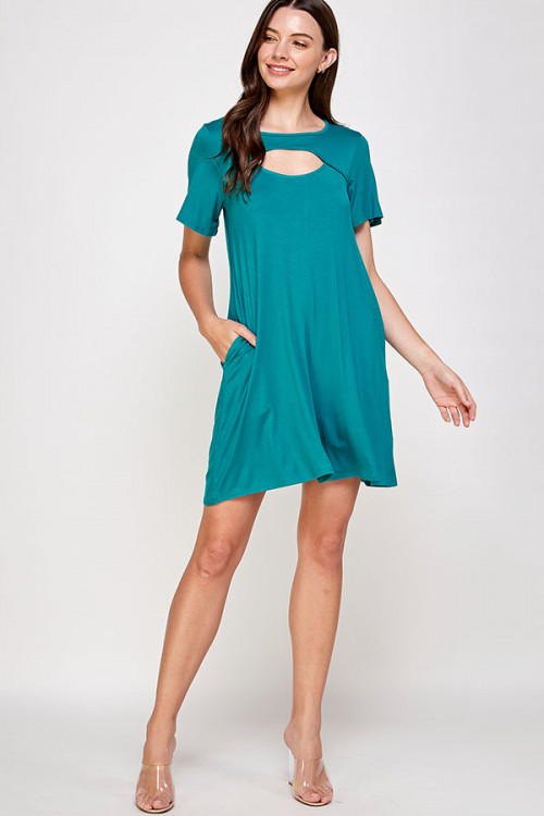 C62-A-1-WD4410 DARK JADE DRESS 2-2-2