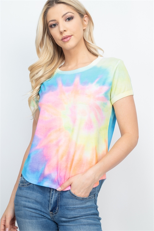 S15-10-4-T701 MULTI TIE DYE TOP 2-2-2