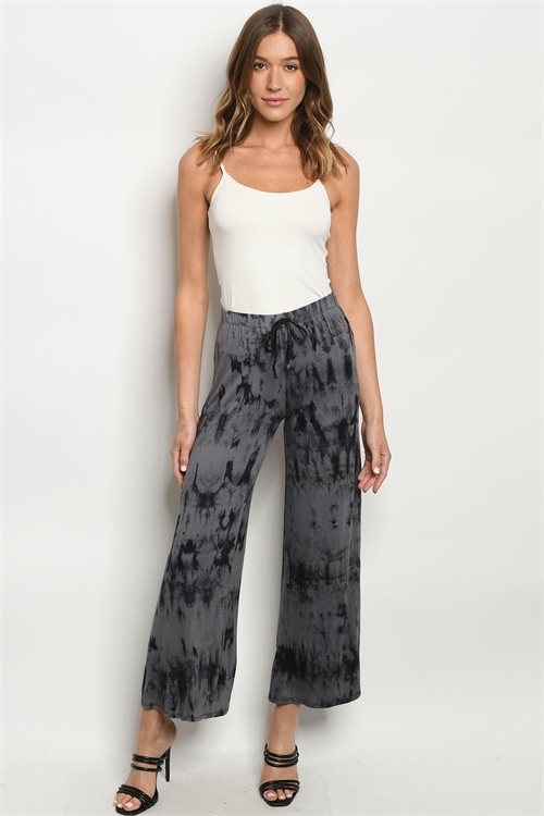 S10-14-1-P7240 CHARCOAL TIE DYE PANTS 2-1-0