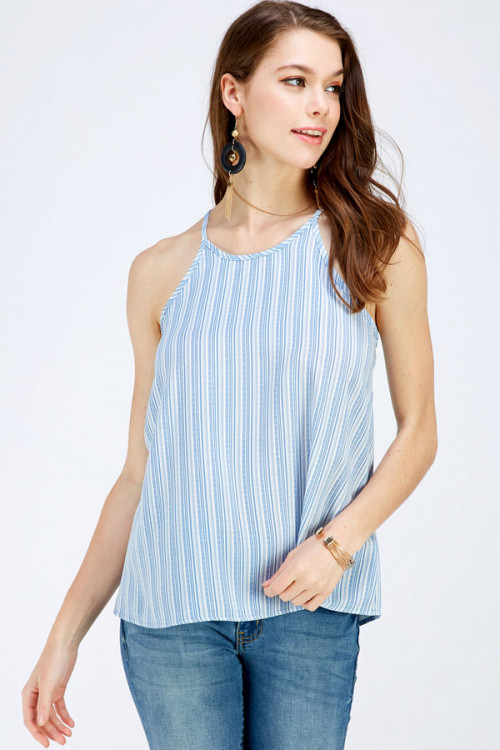 C28-A-1-WT2061 BLUE STRIPES TOP 1-1