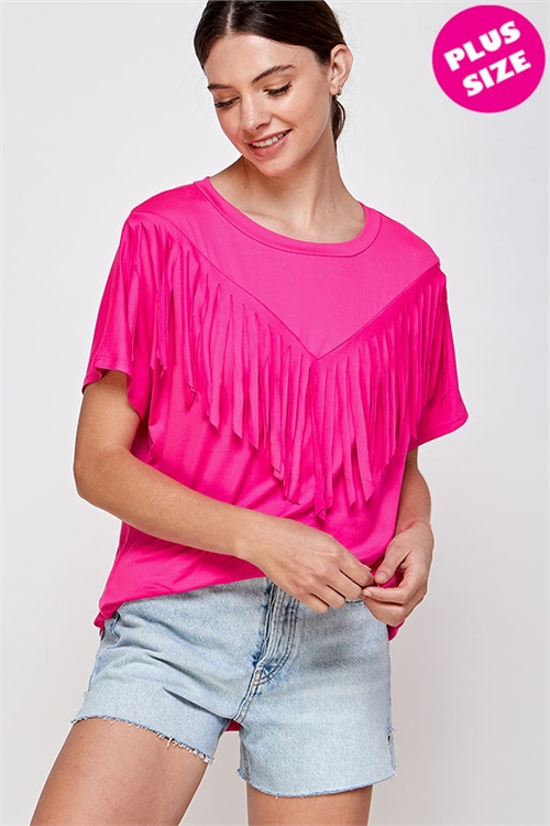 C30-A-1-WT2432X FUCHSIA PLUS SIZE TOP 2-2-2