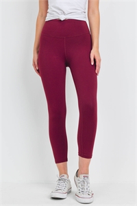 S10-3-2-L7501 BURGUNDY LEGGINGS 2-2-2