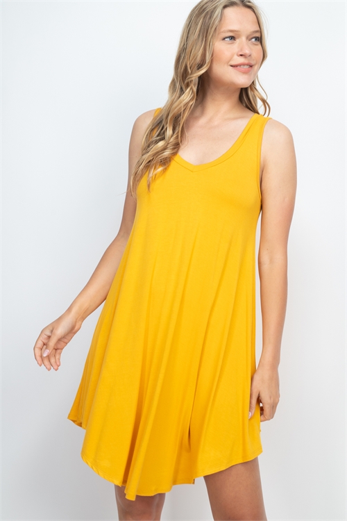 C32-A-2-D1104 MUSTARD DRESS 2-2-2