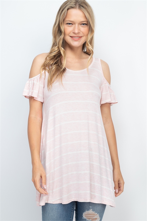 C72-A-1-T7116 PINK STRIPES TOP 2-2-2