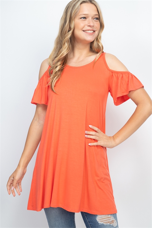 C76-A-3-T7116 ORANGE STRIPES TOP 2-2-2