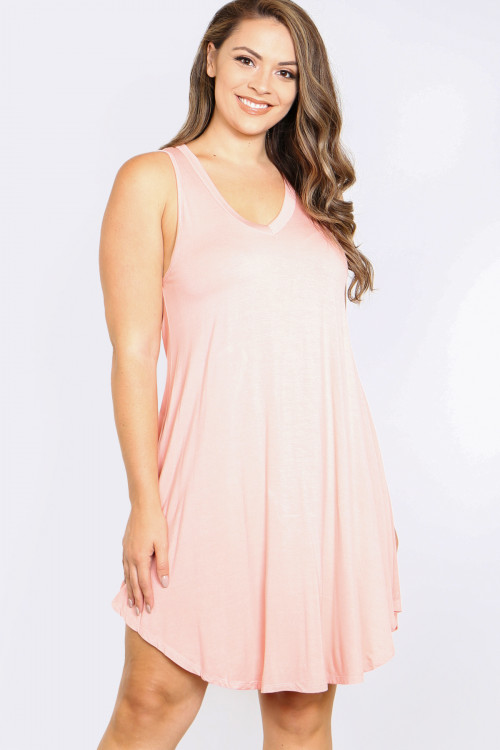 C4-A-2-D1104X PEACH PLUS SIZE DRESS 2-2-2