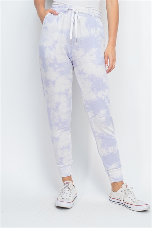 C32-A-2-P9870 LAVENDER TIE DYE PANTS 2-2-2