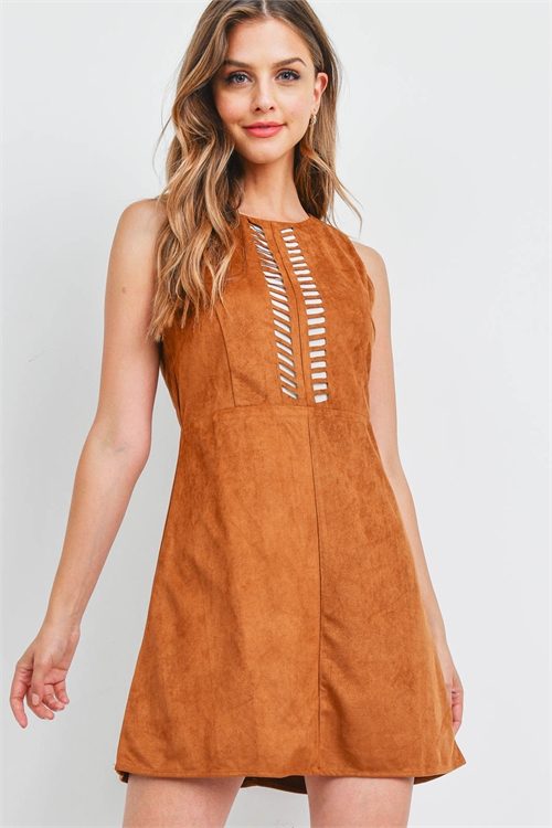 S14-5-1-D4014 CAMEL DRESS 2-2-2