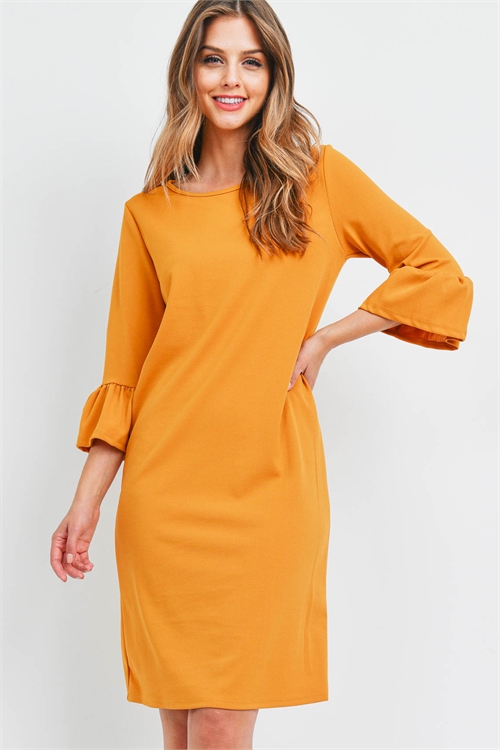 C44-A-1-D0600 MUSTARD DRESS 2-2-2