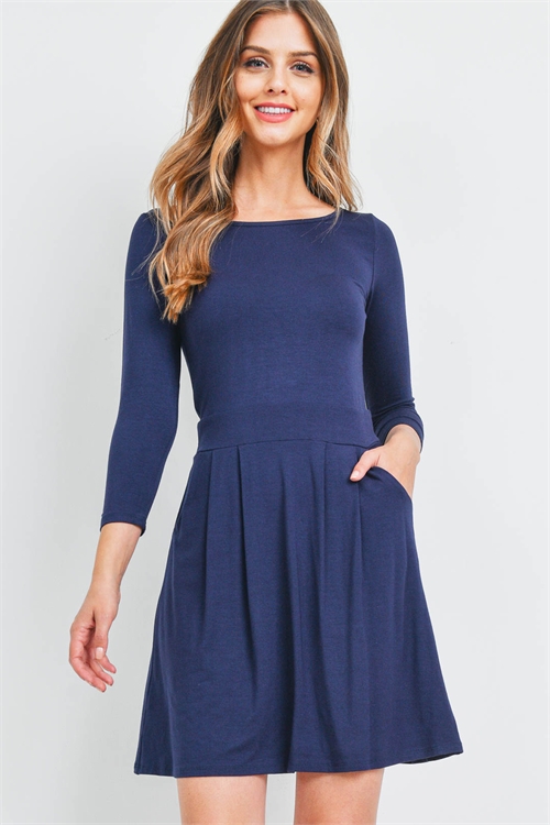 C64-A-2-D137 NAVY DRESS 2-2-2