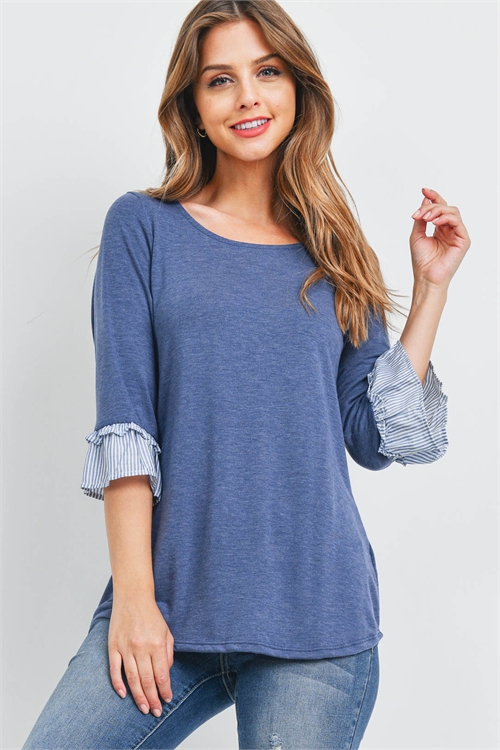 C72-A-3-T0700 DENIM TOP 2-2-2