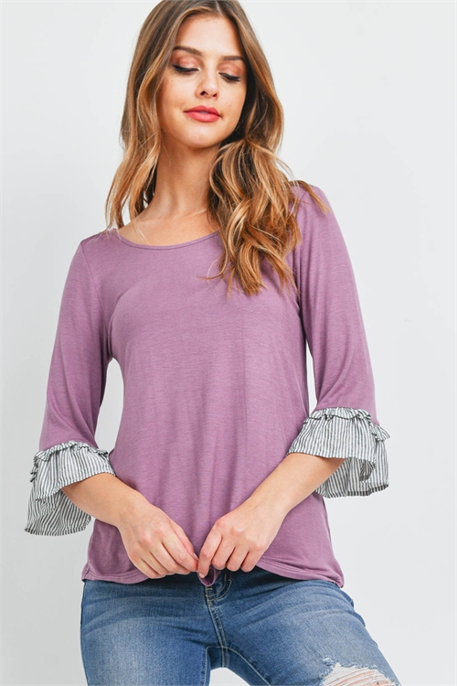 C74-A-3-T0700 MAUVE TOP 2-2-2