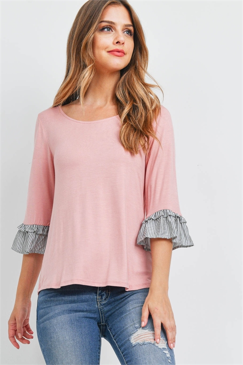 C74-A-3-T0700 DUSTY PINK TOP 2-2-2