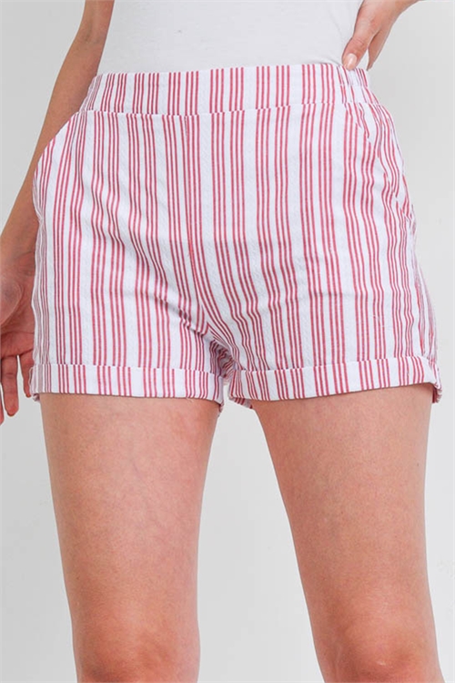 S8-1-3-S6407 RED STRIPES SHORT 2-2-2