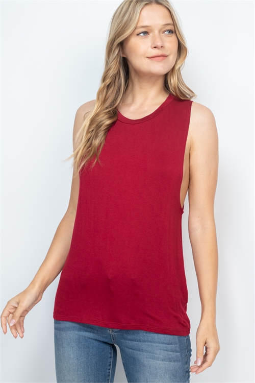 C48-A-1-T4717 BURGUNDY TANK TOP 4-3