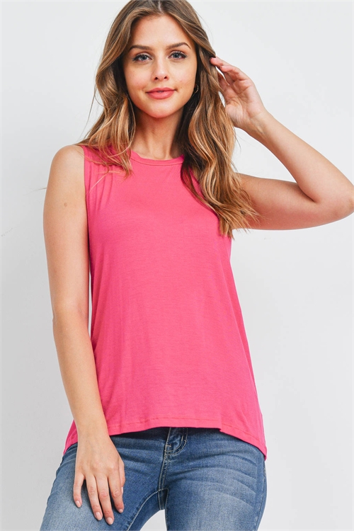 C64-A-2-T4717 HOT PINK TANK TOP 2-2-2